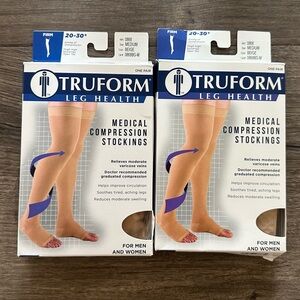Truform Beige Medical Compression Stockings for Men and Women
